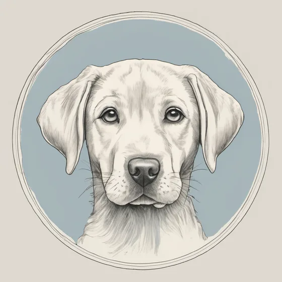 Pencil sketch of a dog